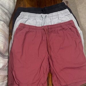 Men's Berkeley and Jensen Sz L Casual Shorts - Black, Gray, Salmon  100% cotton